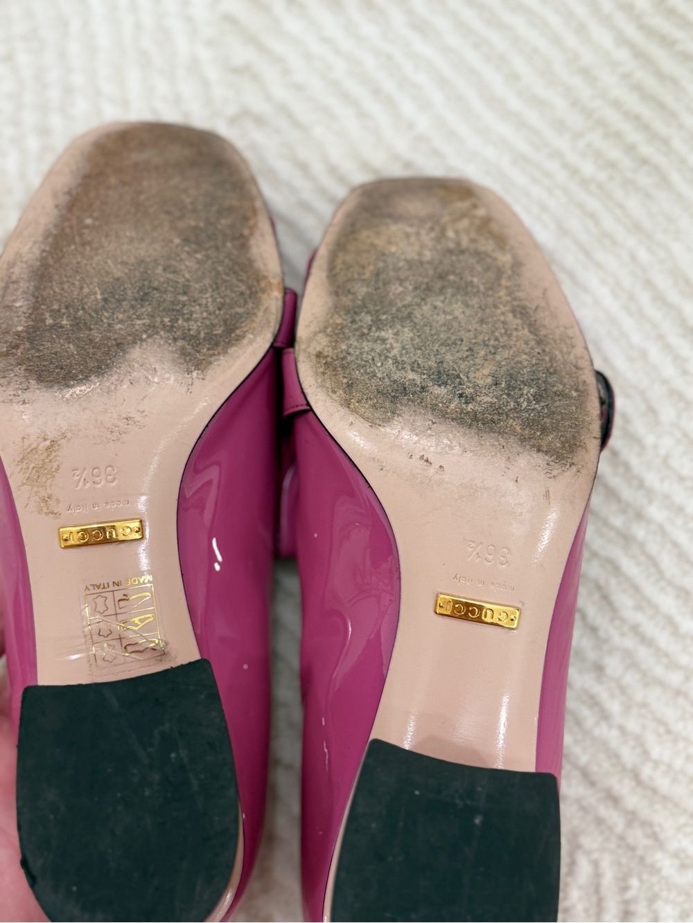 Gucci pink Marmont heels pumps Authentic - Picture 4 of 4